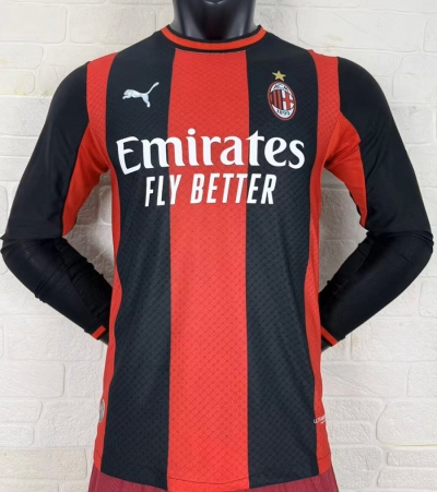 2627 AC milan home long sleeve player version S-XXL